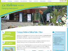 Tablet Screenshot of camping-lahallerais.com